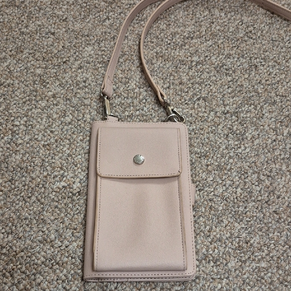Steve Madden Light Pink Wallet Crossbody Purse EUC - Picture 1 of 10